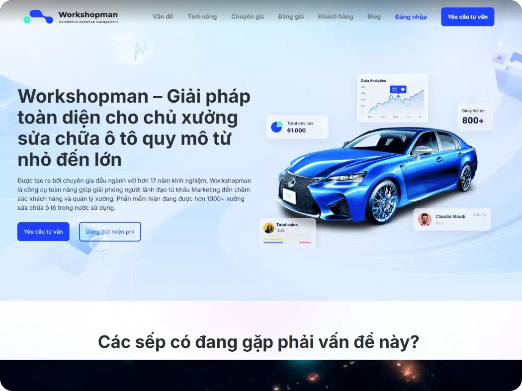 Workshopman: Revolutionizing Garage Management in Vietnam
