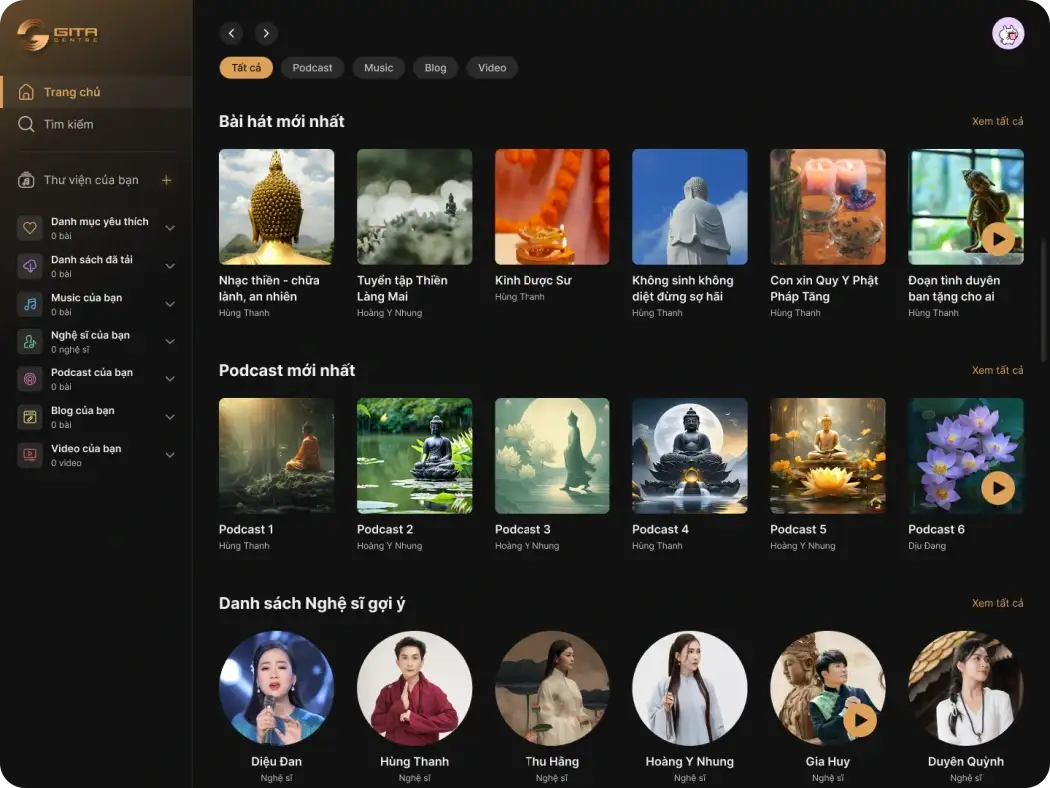 GITA Centre: Scalable Music Streaming