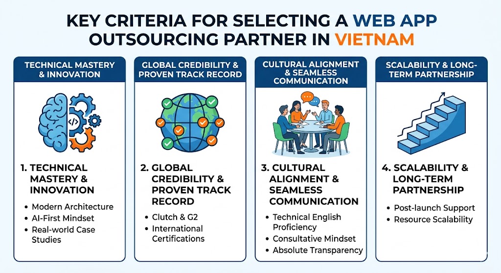 Key Criteria for Selecting a Web App Outsourcing Partner in Vietnam
