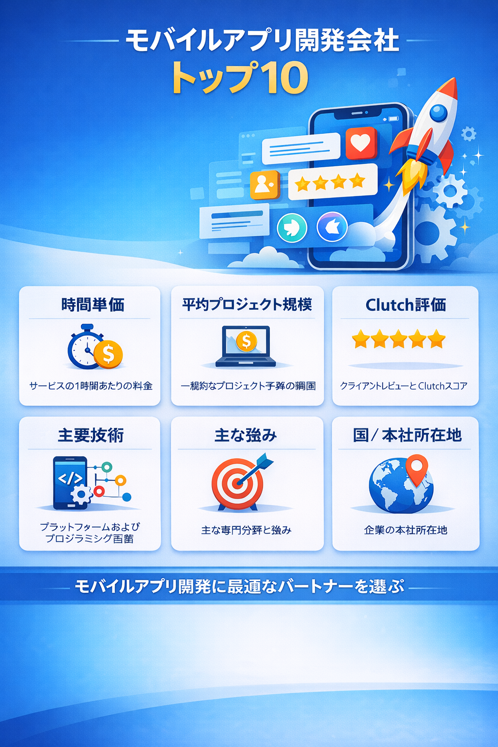 2026年 モバイルアプリ開発会社 厳選トップ10